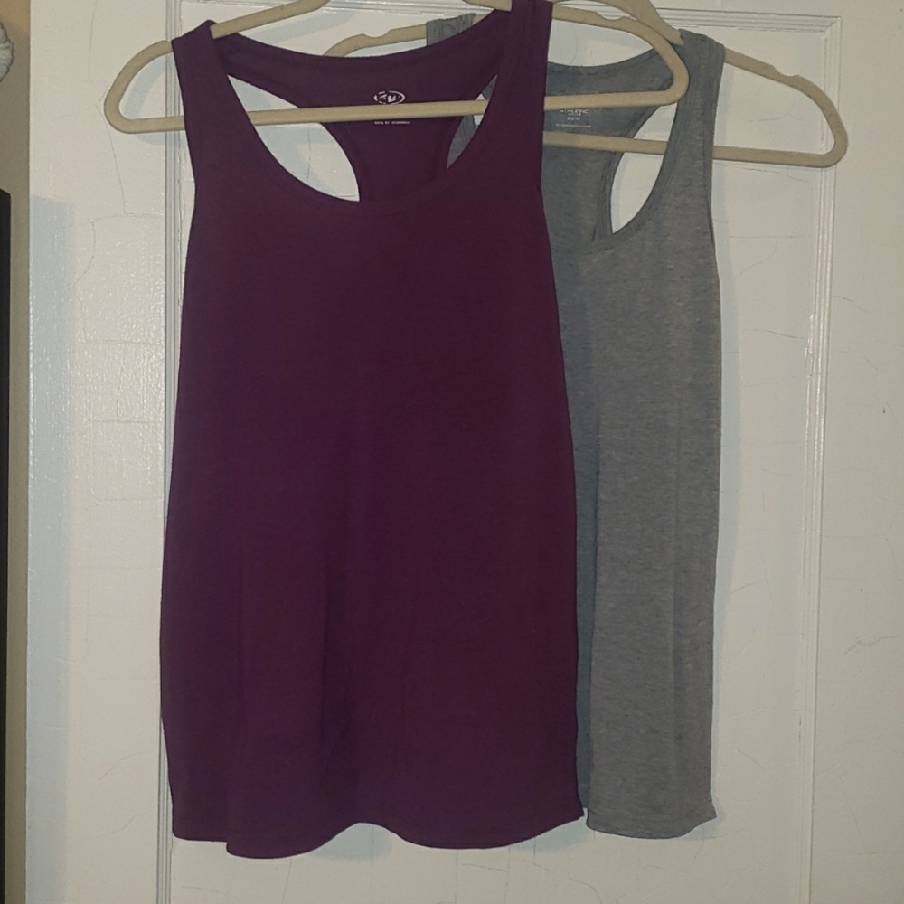2 Athletics Razor Tank Fitness Grey&Pink Medium